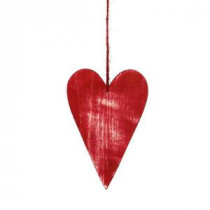 Classic Christmas Collection 5.5 in. Wood Heart Ornament (6-Pack)