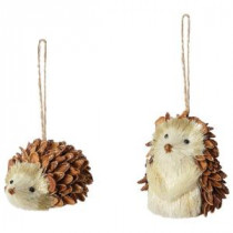 Sisal Hedgehog Ornament (Set of 2)