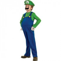 Child Deluxe Super Mario Luigi Costume