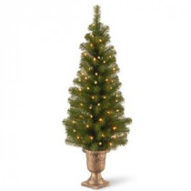 4 ft. Montclair Spruce Entrance Artificial Christmas Tree with Clear Lights