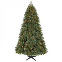 7.5 ft. Wesley Mixed Spruce Artificial Christmas Tree with 540 Multi-Color LED Lights