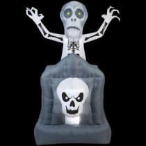 35.43 in. W x 36.22 in. D x 72.05 in. H Animated Inflatable Pop-Up Ghost in Haunted Tomb