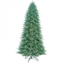 10.5 ft. Indoor Pre-Lit LED Just Cut Deluxe Aspen Fir Artificial Christmas Tree with Color Choice Lights and 1-Plug