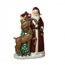 40 in. H Battery Operated Lighted Santa Figurine