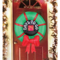 3 ft. Inflatable Hanging Countdown Wreath
