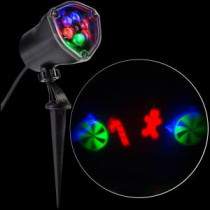 LED Projection-Whirl-a-Motion-Candy Cane Mix RRGB Stake Light