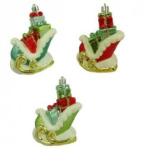 5 in. Sleigh with Presents Ornament (6-Pack)