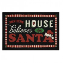 This House Chalk 17 in. x 29 in. Printed Holiday Mat