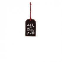 Classic Christmas Collection 4.5 in. Chalkboard Snow Tag Ornament (24-Pack)