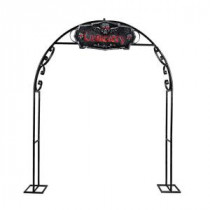 93 in. Halloween Entrance Arbor with Illuminated Sign