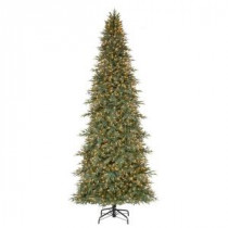 12 ft. Pre-Lit Pomona PE/PVC Artificial Christmas Quick Set Tree x 8579 Tips with 1750 UL Indoor Clear Lights