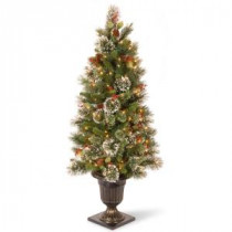 4 ft. Wintry Pine Entrance Artificial Christmas Tree with Clear Lights