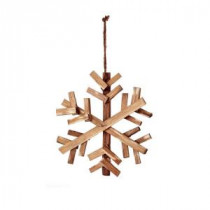 Classic Christmas Collection 7 in. Wood Snowflake Ornament (6-Pack)