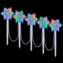 20.28 in. Snowflakes Pathway Stakes (Set of 5)