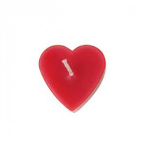 Red Heart Tealight Candles (6-Pack)