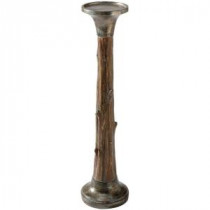 20.5 in. 3-Tier Tree Trunk Pillar Candle Holder