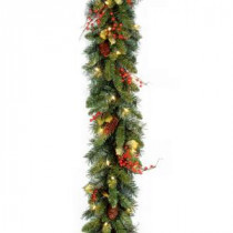 Classical Collection 9 ft. Garland with Clear Lights