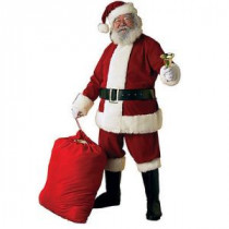 Deluxe Velvet Santa Suit Standard Costume for Adult