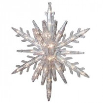 10.75 in. 108-Light 3D Hanging Star with Clear Random Sparkle Lights (3-Piece)