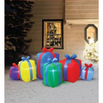 8 ft. Inflatable Row of Presents Non Metallic