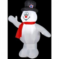 3.5 ft. H Inflatable Frosty with Top Hat-Red Scarf