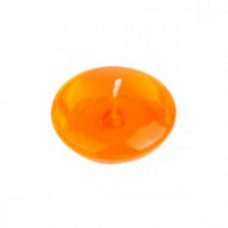 3 in. Clear Orange Gel Floating Candles (6-Box)