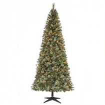 9 ft. Alexander Pine Quick-Set Artificial Christmas Tree with Pinecones and 750 Clear Lights