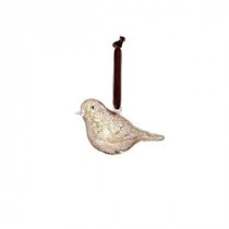 Textures and Patterns Collection 5 in. Glass Bird Ornament (4-Pack)
