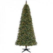 7.5 ft. Wesley Mixed Spruce Quick-Set Slim Artificial Christmas Tree with 500 Clear Lights