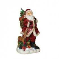 22.8 in. H Battery Operated Musical Santa Figurine