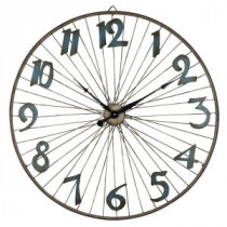 32 in. Dia Bicycle Wheel Clock