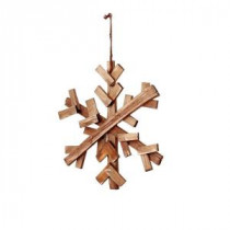 Classic Christmas Collection 12 in. Wood Snowflake Ornament (6-Pack)