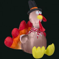 61.42 in. L x 51.18 in. W x 59.84 in. H Inflatable Turkey