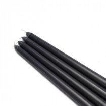 12 in. Black Taper Candles (12-Set)