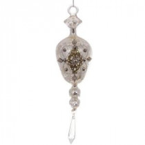 Vintage Collection 9 in. Glass Jeweled Hanging Ornament (6-Pack)