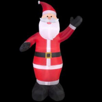 61.42 in. D x 61.42 in. W x 107.48 in. H Inflatable Santa