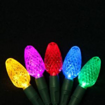 50-Light LED Multi-Color C6 String Light Set
