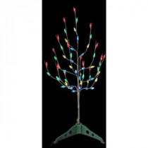 3 ft. Pre-Lit LED Artificial Christmas Tree with Multi Color Lights