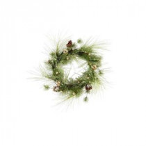 Evergreen Collection 24 in. Jingle Bell Pine Artificial Christmas Wreath
