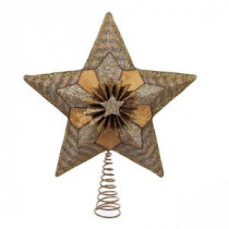 13.5 in. Glitter and Beading Star Tree Topper