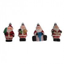North Pole Santa Christmas Ornaments (6-Set)