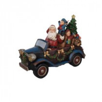 Santa in Car with LED Lights