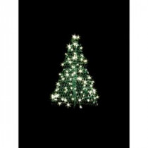 3 ft. Indoor/Outdoor Pre-Lit LED Artificial Christmas Tree with Green Frame and 160 Clear Lights