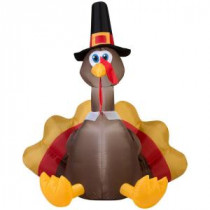 50 in. W x 40.16 in. D x 60 in. H Inflatable Turkey