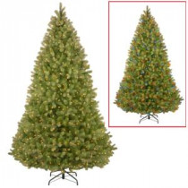 7-1/2 ft. Feel Real Bayberry Spruce Hinged Artificial Christmas Tree with Dual Color LED Lights - 9 Function