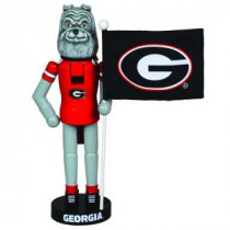 12 in. Georgia Mascot Nutcracker with Flag