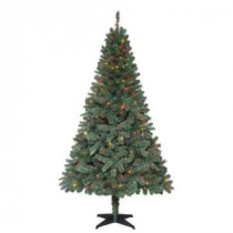 6.5 ft. Verde Spruce Artificial Christmas Tree with 400 Multi-Color Lights