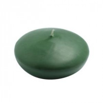 4 in. Hunter Green Floating Candles (Box of 3)