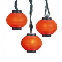 UL 10-Light Red Lantern Light Set