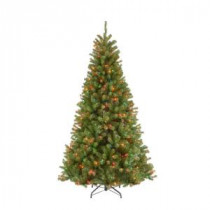 7.5 ft. North Valley Spruce Artificial Christmas Tree with 550 Multi-Color Lights